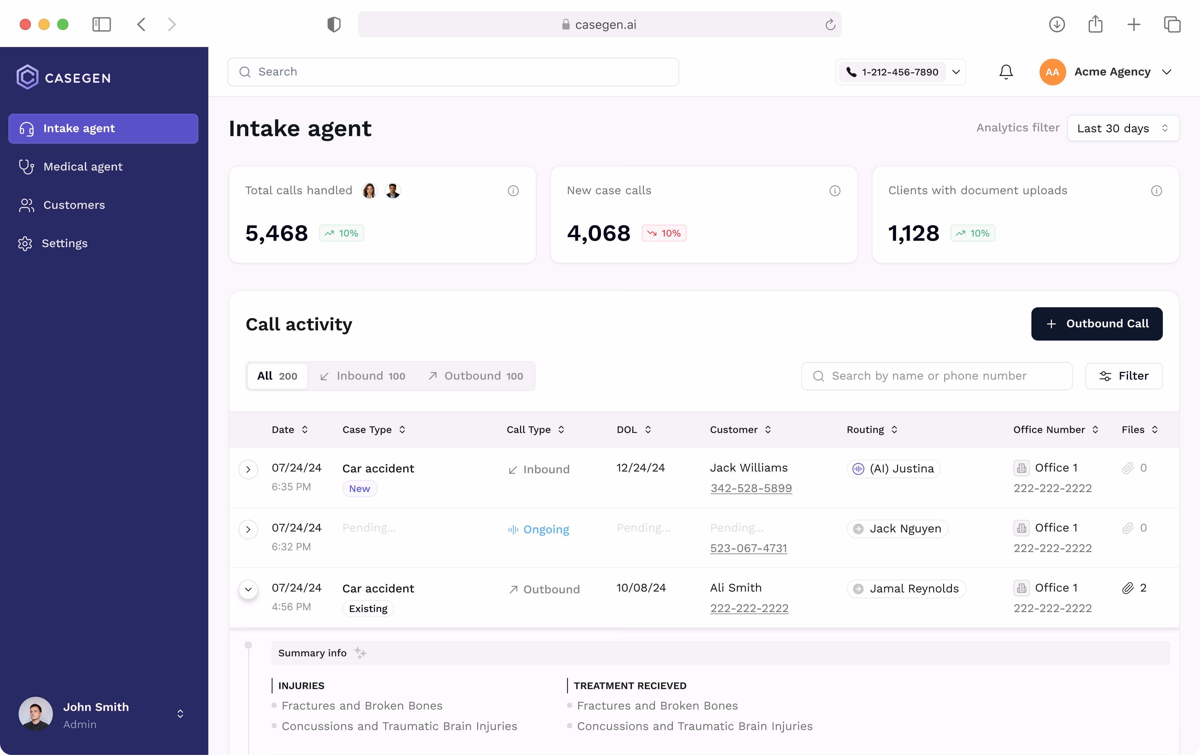 Casegen AI Platform