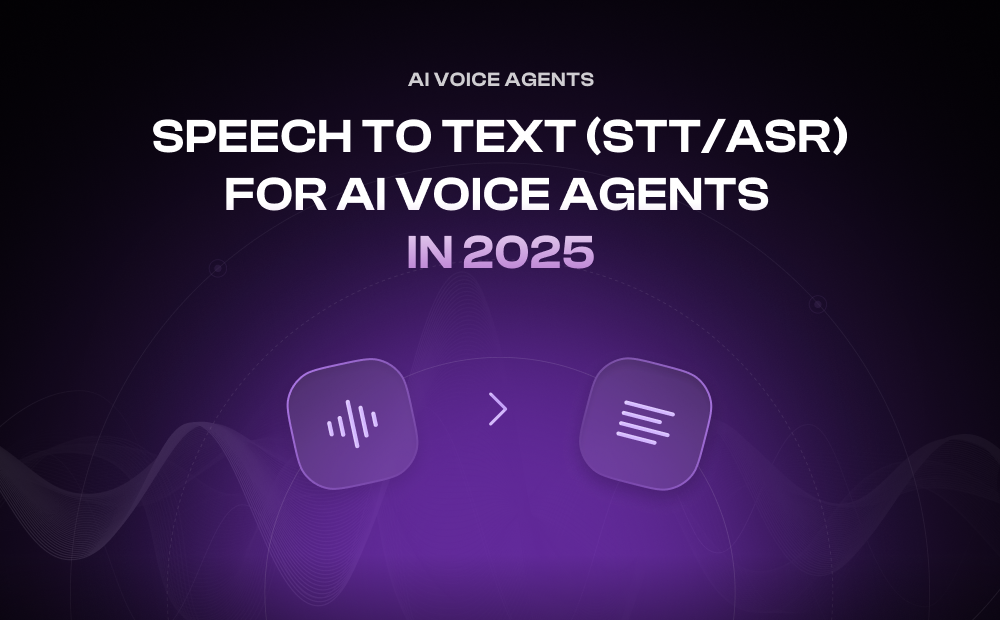 Choosing Speech to Text (STT/ASR) for AI Voice Agents in 2025: Accuracy. Latency. Cost